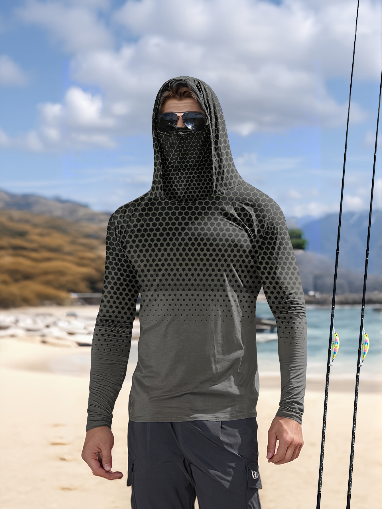 Fishing Hoodie - Felpa da Pesca Estiva per Uomo
