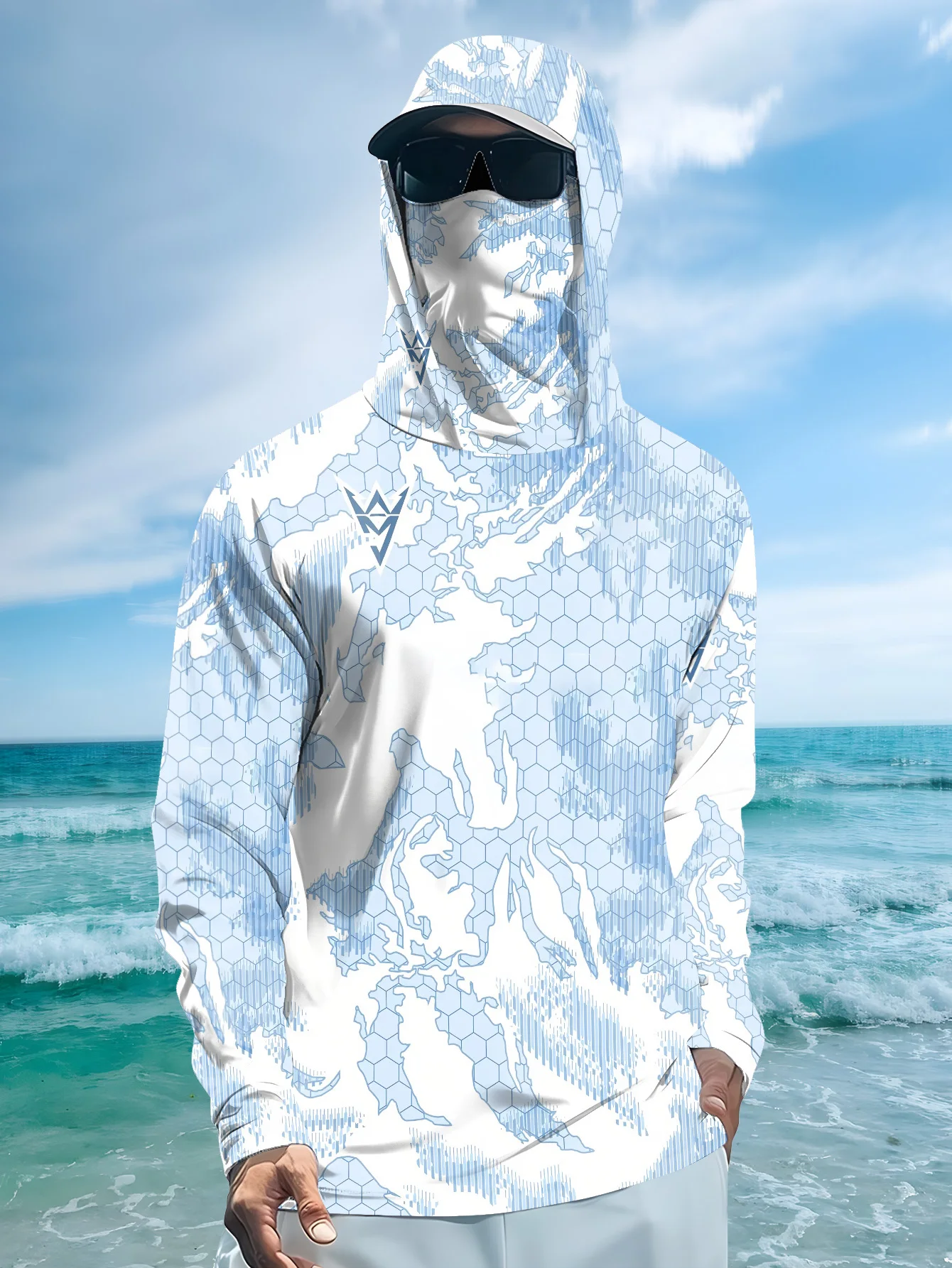 Fishing Mask Sun Protection - Nuovo Modello 2026: Camicia da Pesca