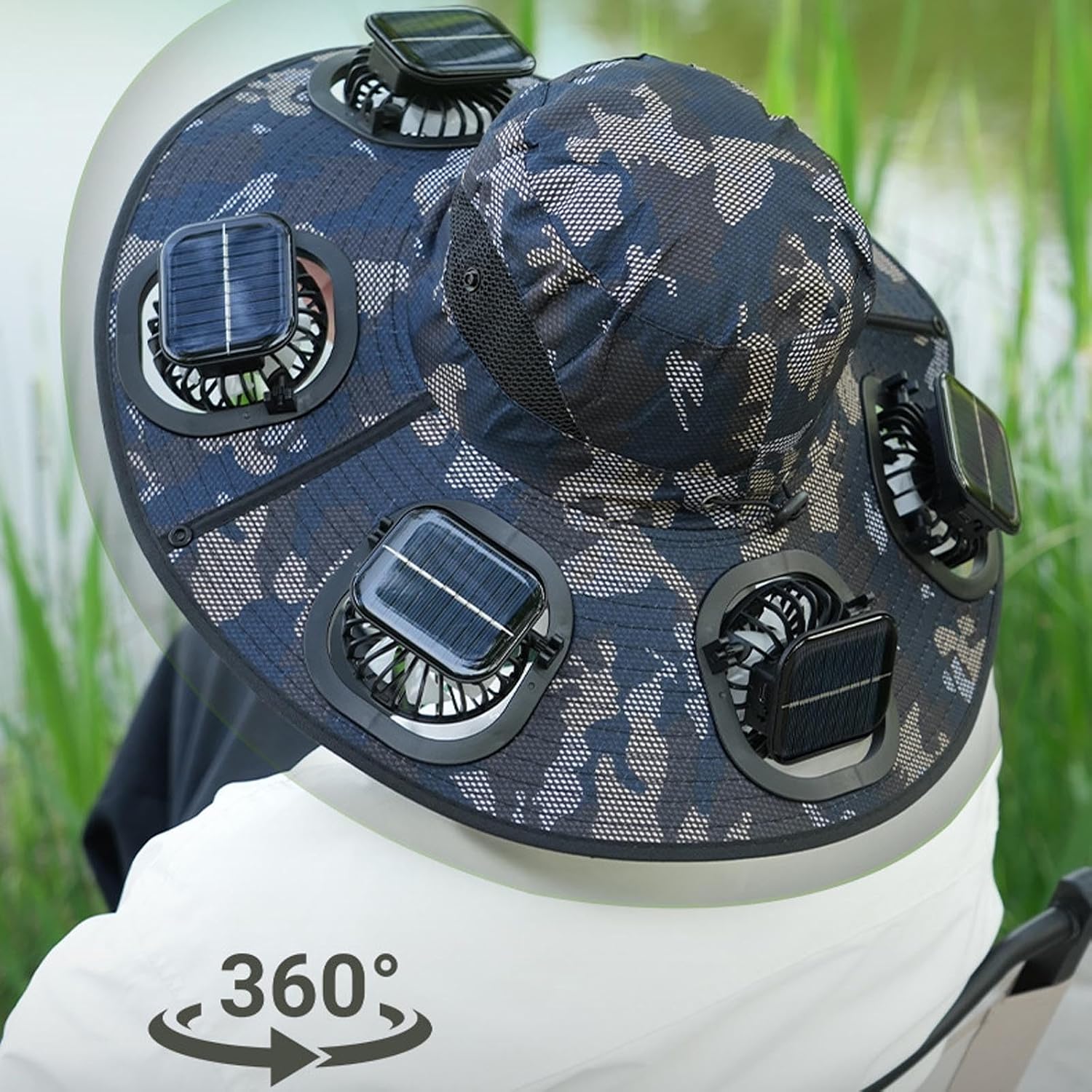 Cappello con 6 ventole solari, - Fishing Hat recensione e prezzo