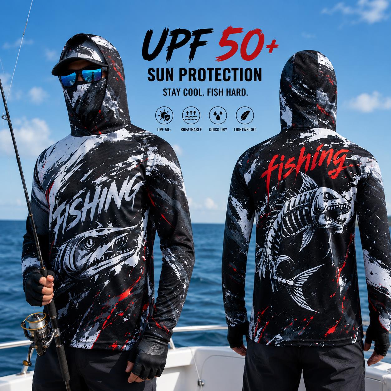 Felpa da Pesca per Uomo ad Asc - Fishing Hoodie recensione e prezzo