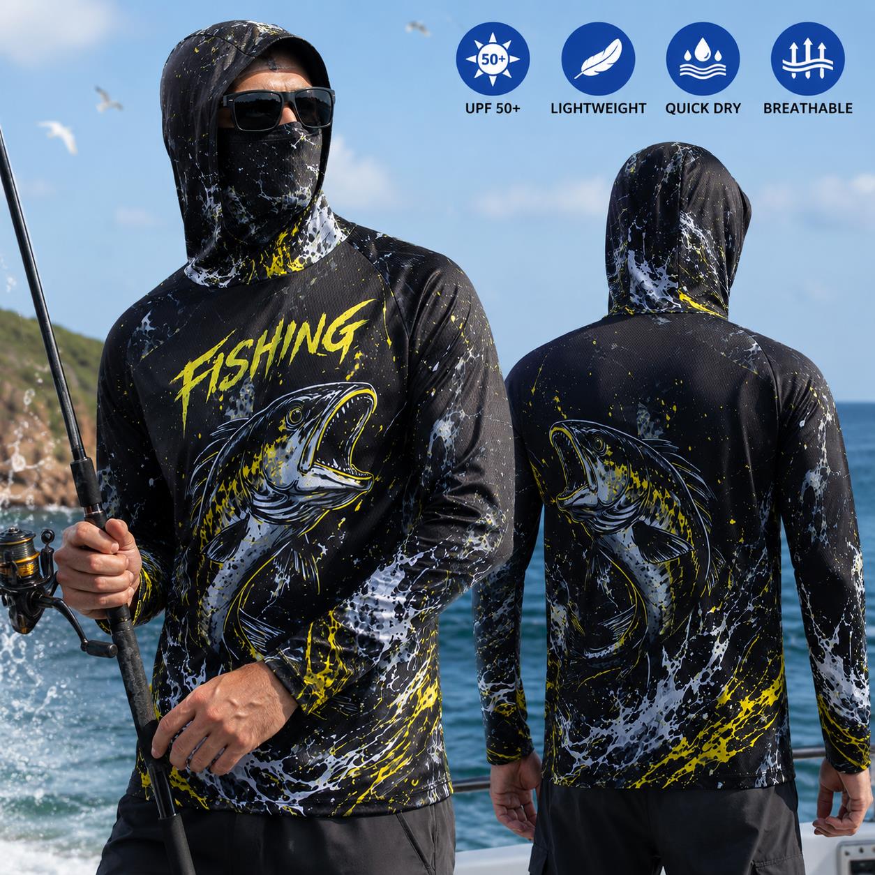 Felpa da Pesca per Uomo ad Asc - Fishing Hoodie recensione e prezzo